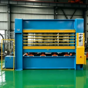 Automatic 5 Layers 100T Hydraulic Hot Press Machine for Doors Woodworking Manufacturing Plant for Veneer Press and Edge Banding