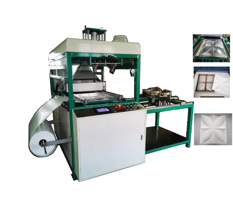 Automatic Blister Vacuum Forming Machine for PET PP EPS PE PS PVC ABS PMMA HIPS Background Wall Materials