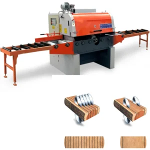 Automatic Block Multi Rip Saw Woodworking Square Timber Block Plank Multiple Blade Saw