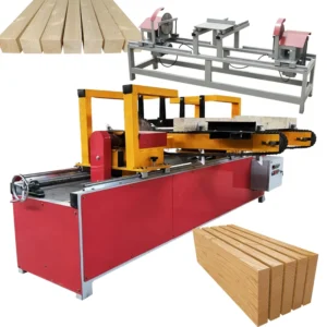 Automatic Double End Trim Saw Horizontal Wood Cutting Band Cut off Saw Machine