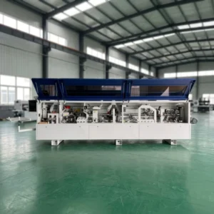 Automatic Edge Banding Machine Motor PLC Controlled Buffing Gluing Corner Trimming Pre Milling Scraping Cleaning Easy Operate