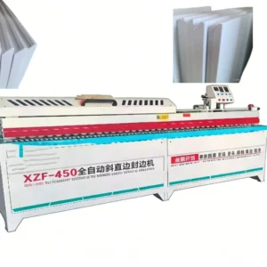 Automatic Edge Banding Machine with Corner Trimming and Buffing for PVC ABS Veneer
