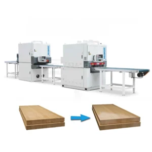 Automatic Feeding System Sanding Line for Wood Furniture Surface Wood Flooring Panel Wide Belt Sanding Machine