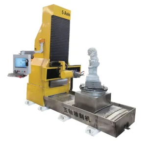 Automatic Granite Marble Artwork Statue Carving CNC Machine 5 Axis 3D Engraving Machine