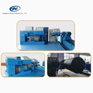 Automatic Heavy Duty Paper Rubber Roller Coating Covering Machine with PLC and Pump