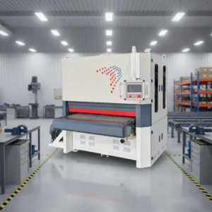 Automatic Heavy Duty Wide Belt Wood Sander With Double Belt CNC Wide Belt Wood Sanding Machine for MDF Doors