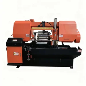 Automatic Horizontal Band Saw Machine Steel Bar Processing Equipment Hydraulic Tension 4.0Kw Motor Gear High