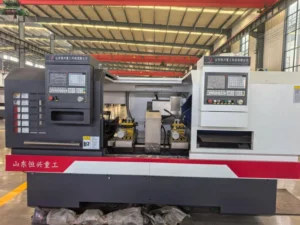 Automatic Horizontal GSK Control Flat Bed Single Spindle CNC Lathe Machine