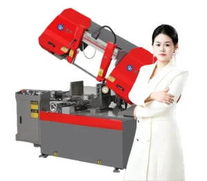 Automatic Horizontal Metal Cutting Band Saw Machine with Key Components Included Mechanical Tension Motor Gear