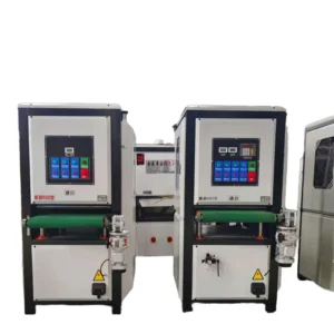 Automatic Industrial Wide Belt Metal Sanding Machine 3.4kW Motor Sheet Deburring Polishing