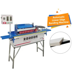 Automatic Linear Edge Banding Machine Woodworking Furniture PVC Machinery Mini Edge Banding Automatic Wood Manual Edge Banding