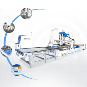 Automatic Loading Unloading CNC Nesting Machine ATC CNC Router With Automatic Tools Change Function For Woodworking