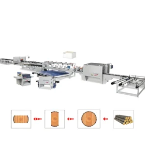 Automatic Multi Blade Saw Machine Wood Wood Product Processing Line