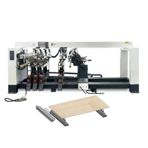 Automatic Multiple Spindle 3 Rows Boring and Drilling Machine with Motor 1.5kW Power 35mm Max Hole Diameter for Woodworking