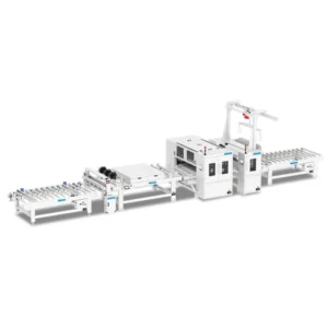 Automatic PUR Gluing Laminating Machinery for PET Film Aluminum Honeycomb Panels Motor Driven 114kw Power 1200 Pcs Day Capacity