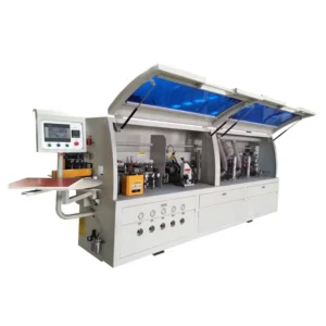 Automatic PVC MDF Wood Edge Banding Machine with Pre milling Corner Trimming Grooving
