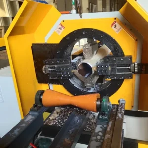 Automatic Pipe Spool Cutting and Groove Machine with Feeding Roller