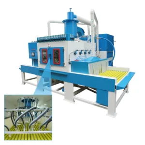 Automatic Roller Conveyor Sandblasting Machine Customizable Sand Blasting Equipment