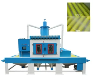 Automatic Sand Blasting Machine Roller Conveyor Sandblaster for Glass Metal Surface Cleaning