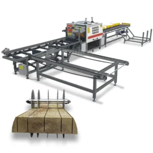 Automatic Timber Edger Wood Cutting Machine Log Rip Saw Machine Plank Multi Blades Saw Machine