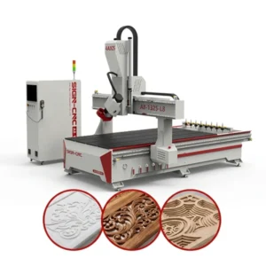 Automatic Tool Change 4 Axis CNC Router 180 Degree Tilting Spindle Machine