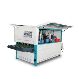 Automatic Wood Sand Polishing Machine Woodworking Brush Sanding Machine 1000mm Wood Door Sander