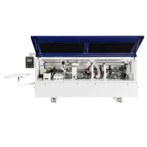 Automatic Woodworking MDF PVC Tape Sealing Lipping Edge Banding Machine With Corner Trimming And Scraping