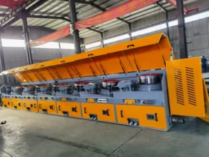Automatic wire drawing machine for steel and copper wire drawing and nail making machines
