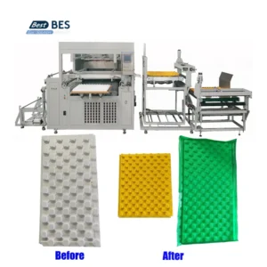BES Automatic Film Covering Laminating Underfloor Heating Panel EPS Foam Board Heated Floor Plastic Vacuum Forming Machine