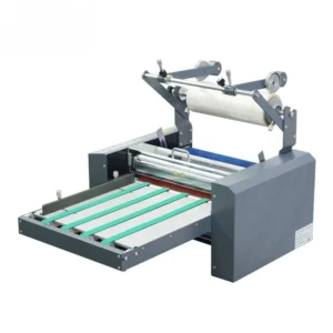 BW SL 380 Hot Cold Roll Laminator A3 A4 A5 370mm Width Single Sided Anti Roll Device Automatic Adjustable Temp Speed