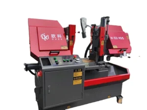 Band Saw Machine for Metal Cutting Manual Blade Tension for Construction Industries