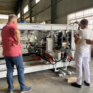 Bed Chair Crib Double Sides All-in-One Dowel Boring and Inserting Machine