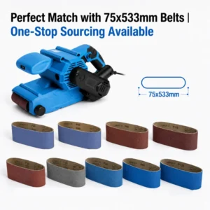 Belt Sander Machine 6 Variable Speed Control with Self Locking Switch Woodworking Electric Power Tools