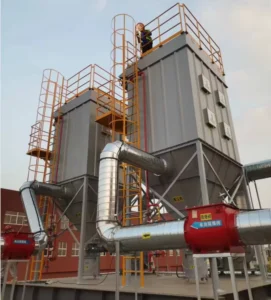 Boiler Flour Cement Powder Collector Industrial Pulse Jet Baghouse Dust Collector with Carbon Steel