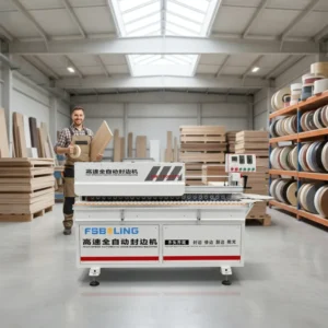 Boling Machinery’s Latest High speed Automatic Edge Banding Machine Trimming Polishing Gluing for Wood Plywood Production