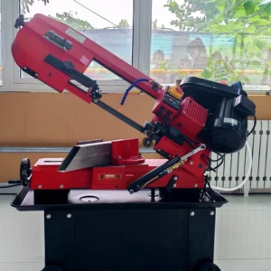 CE 7″ Swiveled Bow Miter Metal Band Saw Steel Tube Profile Angle Cold Saw Manual Semi Automatic Metal Cutting Band Saw Machine