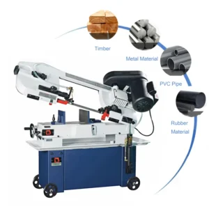 CE Certificated Factory Direct Sale High Precision Changeable Angle China Cutting Metal Band Saw Machine