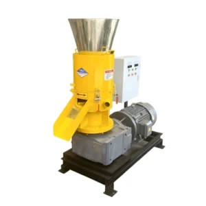 CE Certified ISO High Flat Die Biomass Pellet Machine Manganese Steel Die 90 KW Motor 1200 1500 Kg h Output 6 8mm Pellet Wood