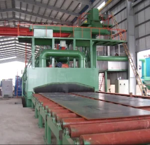 CE Certified Special Surface Rust Removal Shot Blasting Machine for Steel Plates
