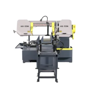 CE Metal Band Saw 45 Rotation Angle of Fuselage 500mm Single Feeding Stroke Double Sets of Detachable Upper Pressing