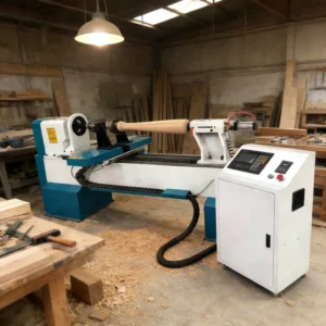 CK-1530-4S Engraving 3D Wood Materials Automatic Table Legs CNC Wood Lathe Machine