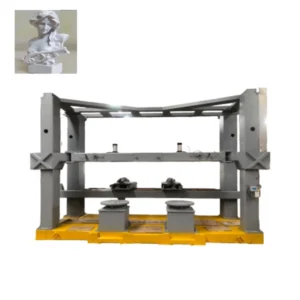 CNC 3D Three Dimensional Vertical Engraving Router with 4 Axis Dual Head Machine