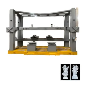 CNC 3D Vertical Engraving Router with 4 Axis Dual Head Configuration