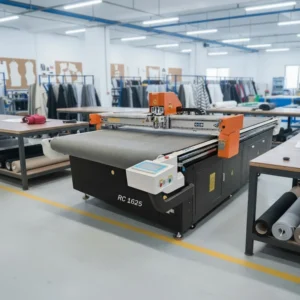 CNC Automatic Electric Driven PLC Controlled Motor Knife Cutting Machine LCD Touch Screen for Cloth PET Polyester Fiber Panels