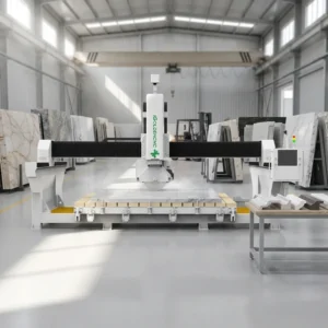 CNC Bridge Saw Machine for Marble Granite Quartz Fabrication with Intelligent Cutting and 5 Axis Multi Angle Processing