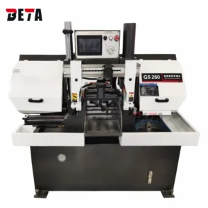 CNC Fully Automatic Metal Cutting Band Saw Machine High Safety Gear Core 260mm Cutting Capacity 2.2kw Motor Power