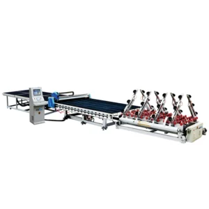 CNC Glass Cutting Line 2440x3660mm Size Safety Certified For Building Glass Production