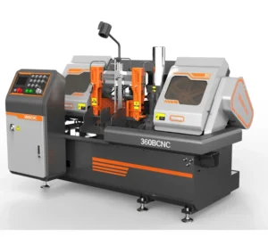 CNC Metal Sawing Band Machine with Automatic Speed Adjust Manual Saw Blade Tension Method