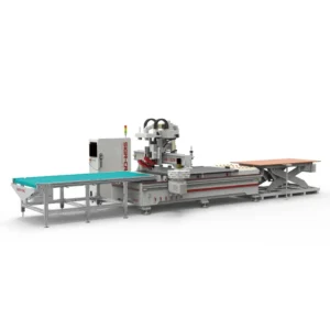 CNC Router Automatic Loading/Unloading ATC System Nesting Function High Rigidity 24000 RPM Spindle for Production Line Panel