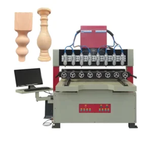 CNC Router Tool Wood Carving Machine 4D Rotary Engraving Woodworking MDF Wood Cutting Sign Furniture Industry Legs